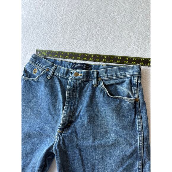 Wrangler George Straight Men Jeans Size 36x32 Cowboy Cut Rugged Cotton Denim - Picture 9 of 12